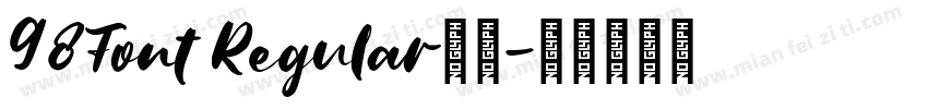 98Font Regular字体字体转换